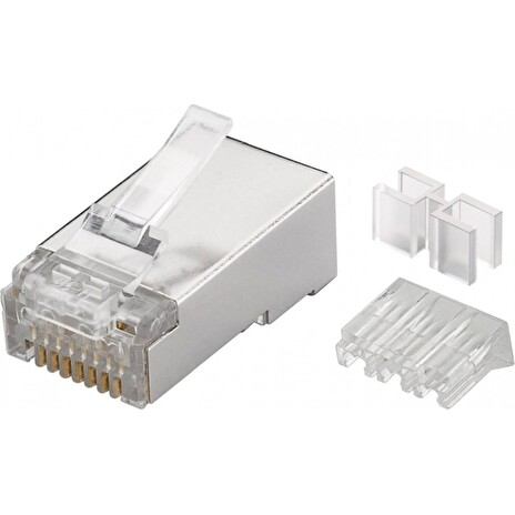PremiumCord Konektor RJ 45 stíněný, CAT6A, AWG 24-26