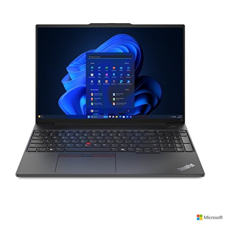 Lenovo ThinkPad E/E16 Gen 2 (Intel)/U5-125U/16"/WUXGA/16GB/512GB SSD/4C-iGPU/W11P/Black/3R