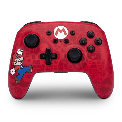 PowerA Enhanced Nabíjecí bezdrátový herní ovladač pro Nintendo Switch - Super Mario Here We Go