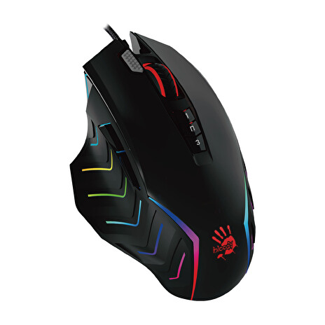 A4tech BLOODY J95S Activated, RGB podsvícená herní myš, 8000 DPI, USB, černá