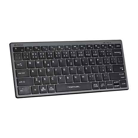 A4tech FBX51C, bezdrátová kancelářská klávesnice,BT/2,4 Ghz USB, CZ, šedá