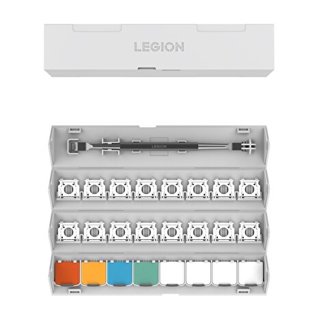 Lenovo LEGION vyměnitelné, barevné klávesy = 8ks, 5 barev