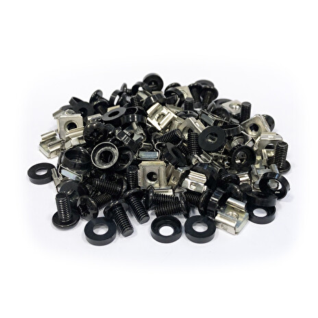 Montážní sada M6 (50ks / bal.) - 12mm BLACK