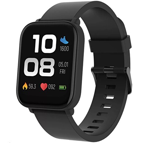 CANYON smart hodinky EASY SW-54, 1,7" IPS displej, 14 sport režimů, IP68, Android/iOS, black