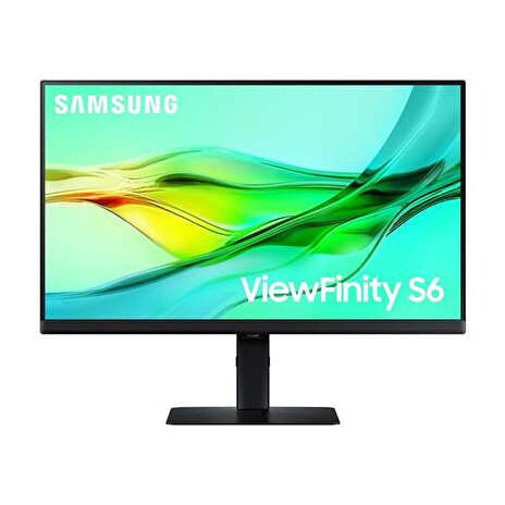 Samsung ViewFinity S6 (S60UD) 24" IPS LED 2560x1440 Mega DCR 5ms 350cd HDMI DP USB-C(90W) PIVOT cierny 100Hz