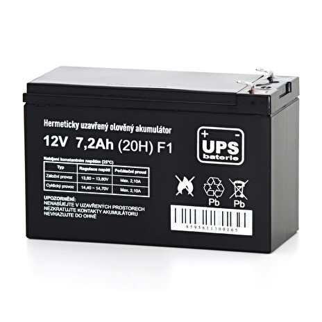 UPS baterie 12V 7,2Ah F1