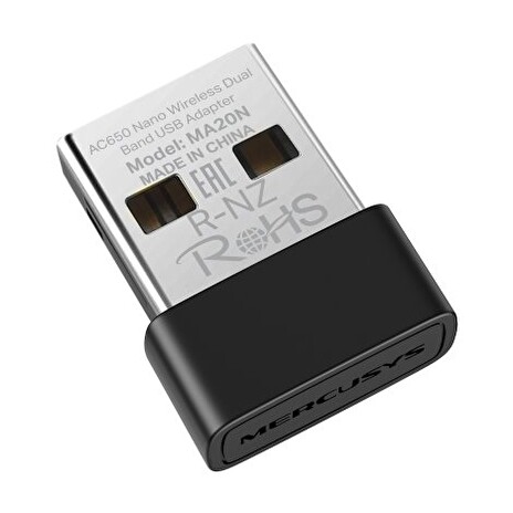 USB klient TP-Link Mercusys MA20N Wireless USB adapter AC650, 2,4GHz 200Mbps/5,4GHz 433Mbps
