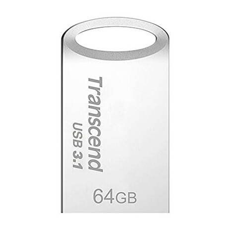 Transcend 64GB JetFlash 710S, USB 3.1 flash disk, malé rozměry, stříbrný kov