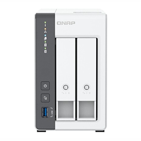 QNAP TS-216G (4core 2,0GHz + NPU, 4GB RAM, 2x SATA, 1x GbE, 1x 2,5GbE, 2x USB 2.0, 1x USB 3.2)
