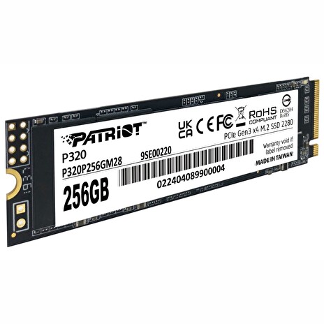 PATRIOT P320 256GB SSD / Interní / M.2 PCIe Gen3 x4 NVMe 1.3 / 2280