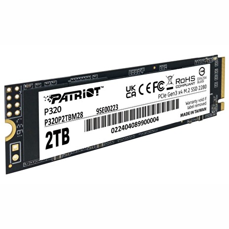 PATRIOT P320 2TB SSD / Interní / M.2 PCIe Gen3 x4 NVMe 1.3 / 2280