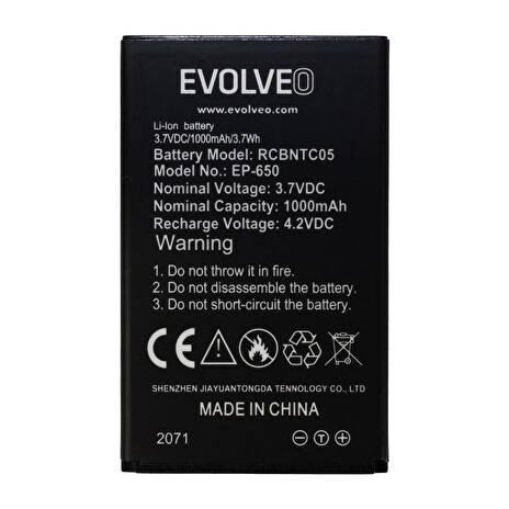 EVOLVEO originální baterie 1000 mAh pro EasyPhone XG