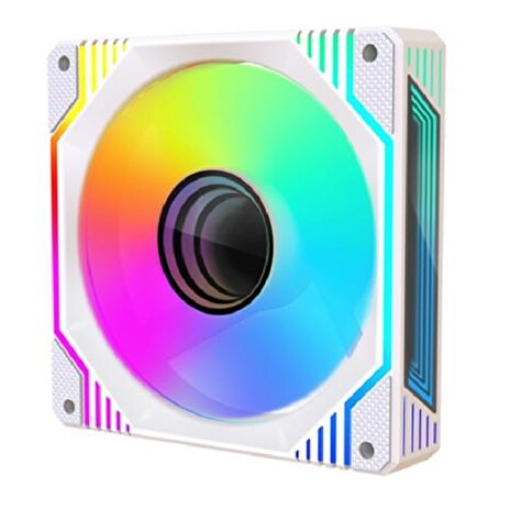 1stCOOL ventilátor AURA EVO Mirror ARGB 120mm bílý (do CASE, white)