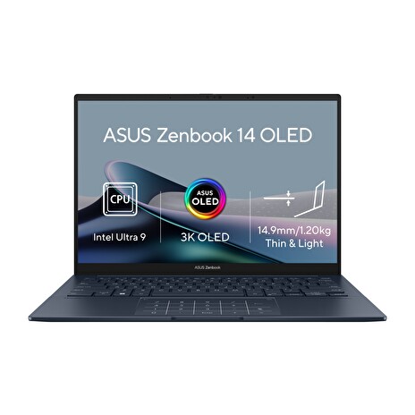 ASUS Zenbook 14 OLED/UX3405MA/U9-185H/14"/2880x1800/T/32GB/1TB SSD/Arc Xe/W11P/Silver/2R