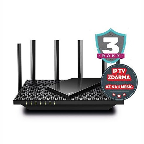WiFi router TP-Link Archer AX72 WiFi 6 AP, 4 x GLAN, 1x GWAN, 1x USB, 574Mbps 2,4/ 4804Mbps 5GHz, OneMesh, poškozený oba