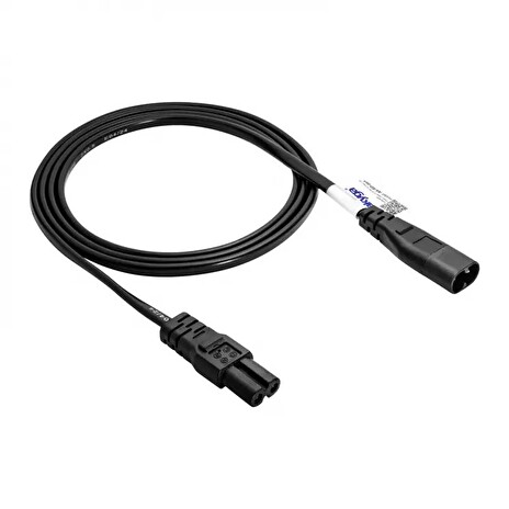 Akyga Kabel napájecí 250V/2.5A, IEC C7 / IEC C8, CCA, černá, 1,5m