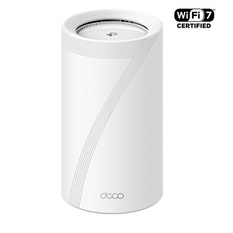WiFi router TP-Link Deco BE85(1-pack) AXE19000, WiFi 7, 1x 10GLAN, 2x 2.5GLAN, 1x 10GLAN/SFP+, USB, 2,4/5/6GHz, poškozen