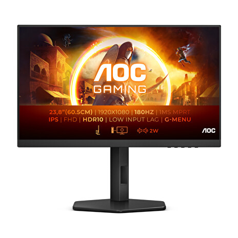 AOC Gaming/24G4X/23,8"/IPS/FHD/180Hz/0,5ms/Black/3R