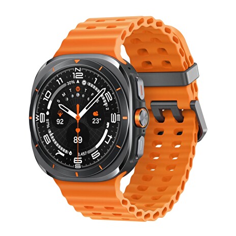 Samsung Galaxy Watch Ultra/47mm/Titanium Gray/Sport Band/Orange