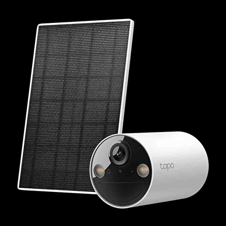 TP-Link Tapo C410 - Venkovní IP kamera na baterii, WiFi, 3MP (2304 × 1296 px) 125°, ONVIF Starlight +Solarní panel A201