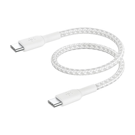 Belkin BOOST CHARGE™ USB-C/USB-C kabel, 15cm, bílý - odolný