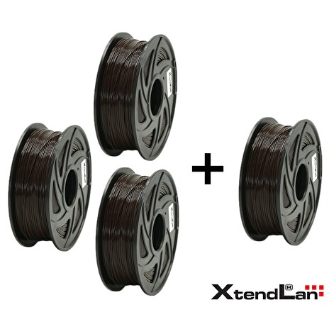 AKCE 3+1 ZDARMA - XtendLAN PLA filament 1,75mm černý 1kg