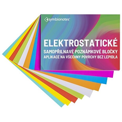 SYMBIO elektrostatické poznámkové bločky Symbionotes/ 70x100 mm/ MIX 7 barev/ 100 pack