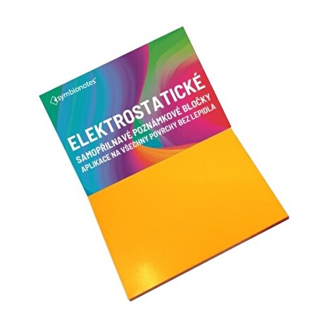 SYMBIO elektrostatické poznámkové bločky Symbionotes/ 70x100 mm/ oranžové/ 100 pack