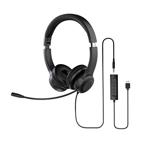 Acer Office Headset AHW154/Stereo/Jack/Drát/Černá