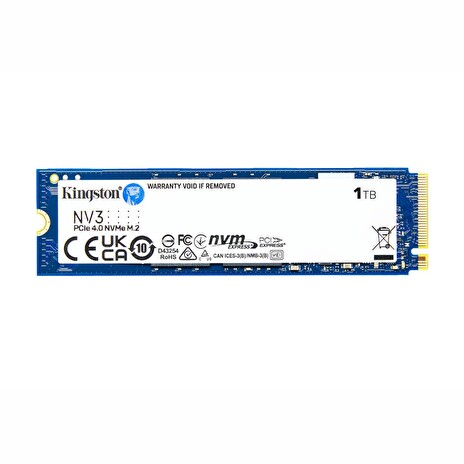 Kingston SSD 1000GB NV3 NVMe™ PCIe M.2 2280 (ctení/zápis: 6000/5000MB/s;)