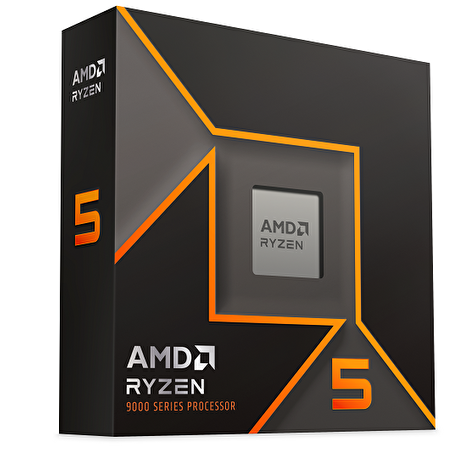AMD cpu Ryzen 5 9600X AM5 Box (bez chladiče, 3.9GHz / 5.4GHz, 6+32MB cache, 65W, 6x jádro, 12x vlákno, grafika), Zen5 Granite Ridge AM5