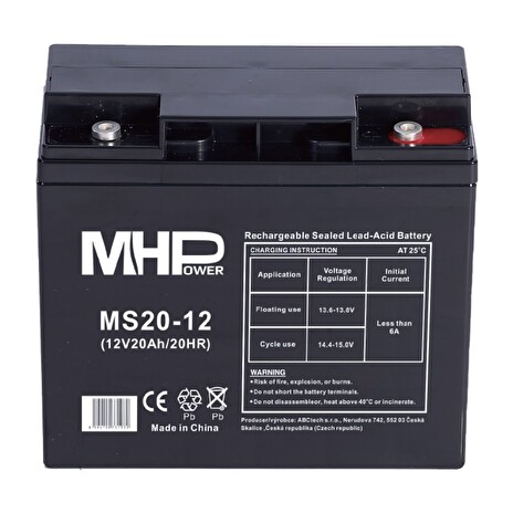 Baterie MHPower MS20-12 VRLA AGM 12V/20Ah
