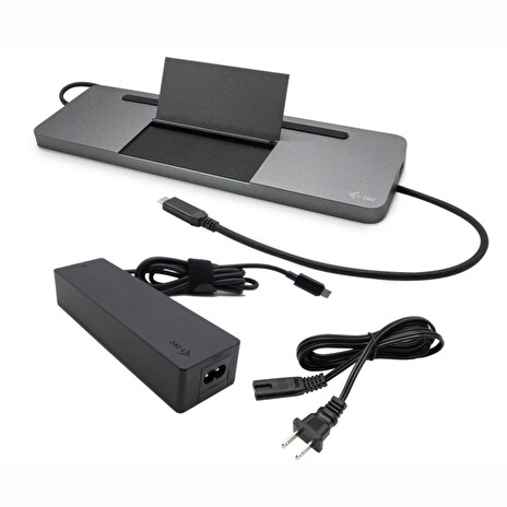 i-tec dokovací stanice USB-C Metal Ergonomic 4K 3x Display, Power Delivery 85W + univerzální nabíječka 100W (bundle)