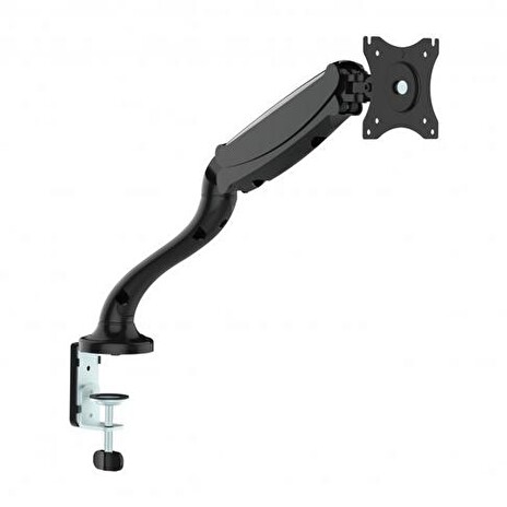 SBOX LCD-S012 (použitý) otočný stolní držák s náklonem a ramenem pro LCD 13-27" (33-69cm), do 6,5kg, VESA od 75x75 do 100x100, černý (revolving desktop stand with tilt and arm)