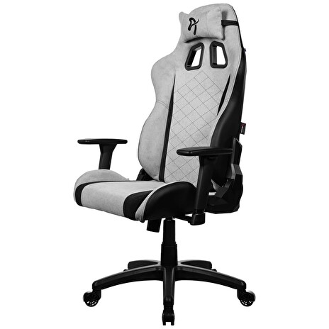 AROZZI herní židle AVANTI Soft Fabric Light Grey/ látkový povrch/ světle šedá