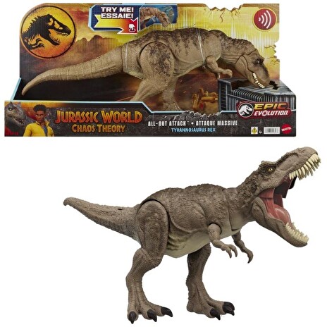 Hračka Mattel JW Zběsilý útok T-Rexe se zvuky