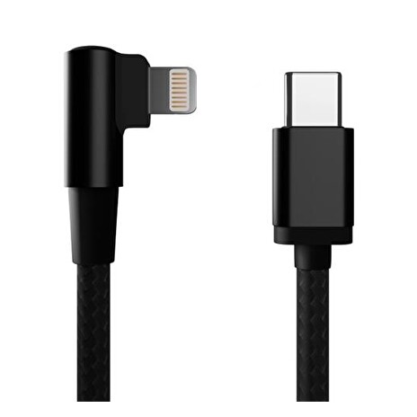Gembird adaptér USB-C (M) / Lightning (M), datový / nabíjací, opletený, pravouhlý, 0.2m