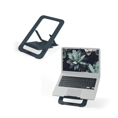 Leitz Ergo cestovní ultratenký stojan na notebook, hliníkový, tmavě šedý