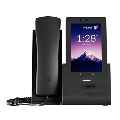 Ubiquiti Phone Touch (UTP-Touch), VOIP telefon, 5" HD dotyk.displej, 5MP kamera, 2x RJ-45, WiFi 5, BT 4.2,, PoE, černý