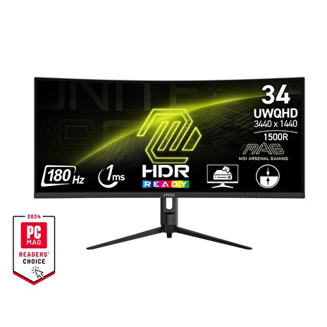 MSI MAG/342CQR E2/34"/VA/3440x1440/180Hz/1ms/Black/3R
