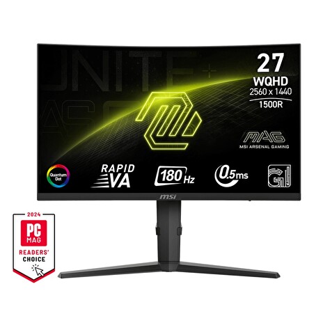 MSI MAG/275CQRF QD E2/27"/VA/QHD/180Hz/0,5ms/Black/3R