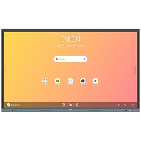 BENQ dotykový panel 75" RE7504/ UHD 4K/8GB I 64GB /provoz 18/7/ HDMI/DP/ USB-C/LAN/ Android 13/40 dotykových bodů