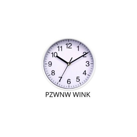 PLATINET NÁSTĚNNÉ KULATÉ HODINY WINK WHITE, tichý mechanismus