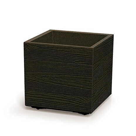 Květináč Prosperplast MADERA SQUARE eco wood 38,5 cm kávový