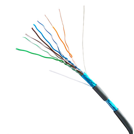 Metráž DATACOM FTP drát CAT5E LSOH,Eca 100m šedý