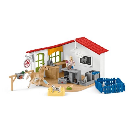 Hračka Schleich Veterinární ordinace pro domácí zvířata