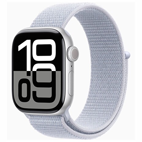 Apple Watch S10/42mm/Silver/Sport Band/Blue Cloud