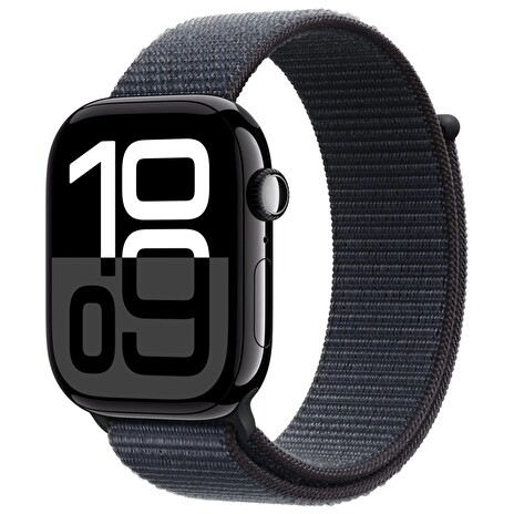 Apple Watch S10 Cell/46mm/Jet Black/Sport Band/Ink
