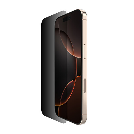 Belkin SCREENFORCE™ Invisiglass Privacy Anti-Microbial ochranné privátní sklo pro iPhone 16 Pro