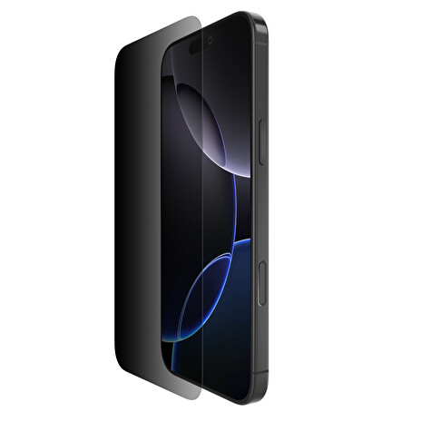Belkin SCREENFORCE™ Invisiglass Privacy Anti-Microbial ochranné privátní sklo pro iPhone 16 Pro Max